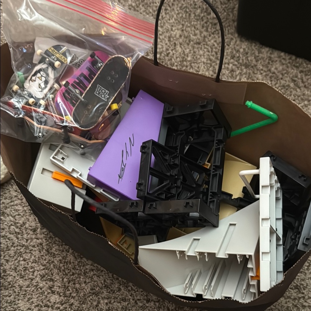 Entire Tech Deck Skatepark with 9 tech deck skateboards